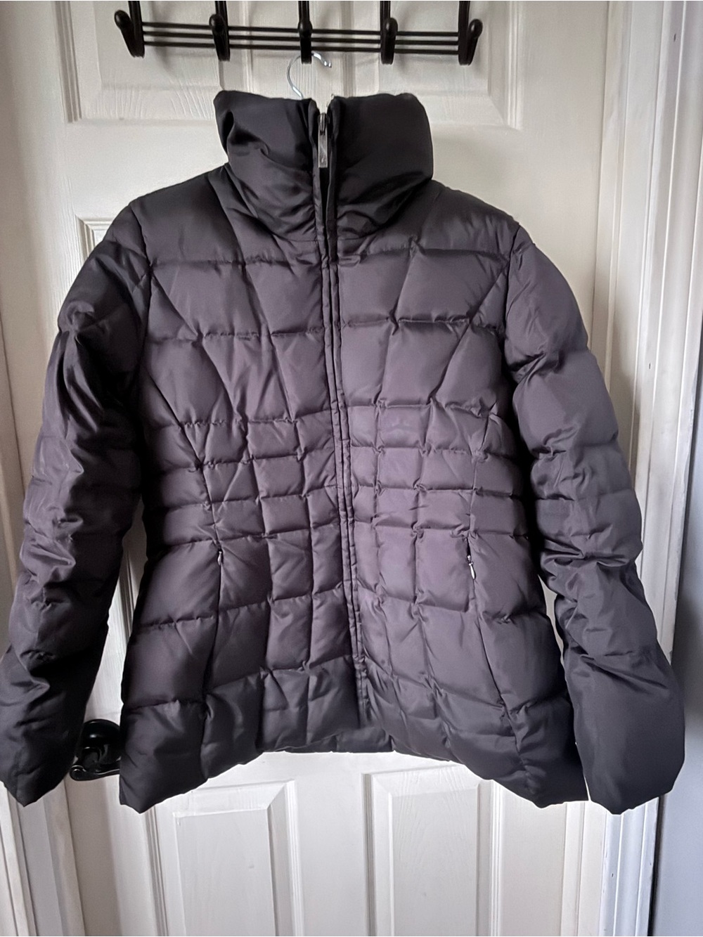 Women’s Dark Brown  Quilted Puffer Jacket - Thick Warmth